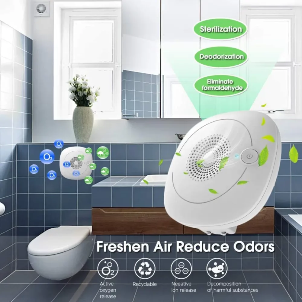 Freshener-air purifier with the function of bacteria stylization, insect killing, formaldehyde elimination and room deodorization.