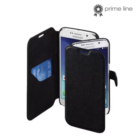 Black leather booklet case for Samsung Galaxy S5 neo
