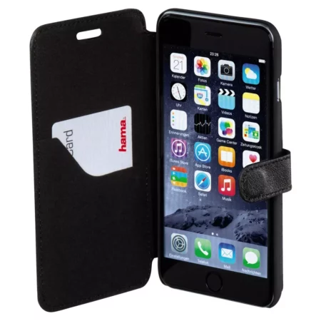 Hama Prime Line Press Book iPhone 6 Plus / 6s Plus Open Black Protective Restic to fall