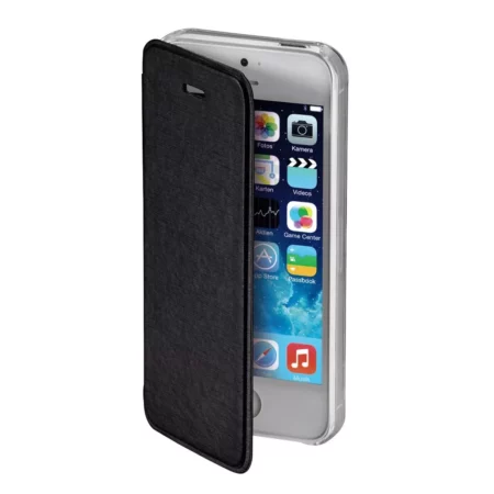 Hama Case folded with transparent rear housing for Apple iPhone 5 5s 5c SE