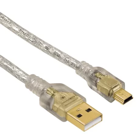 HAMA short mini USB Cable - USB -A, 2.5ft 75cm, high quality 24K Plug for secure data sync and fast charging