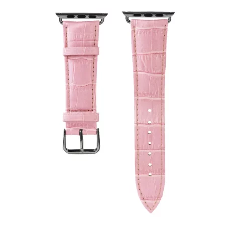 Hama Croco belt with adapters for Apple Watch 38mm pink eco leather