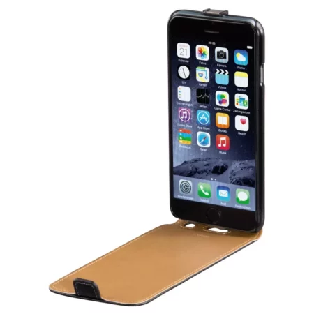 Hama "Smart Case" Case with flap for iPhone 6 / 6s, black skin made