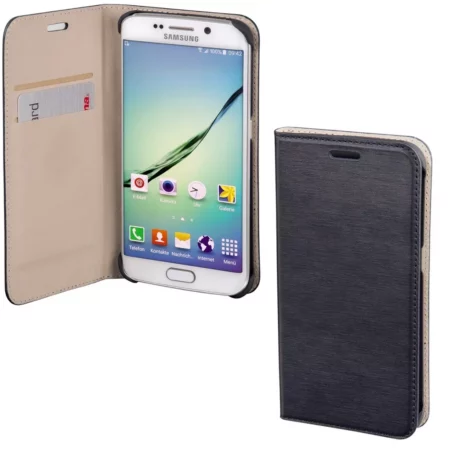 Hama "Slim" Booklet Case for Samsung Galaxy S6 Edge, navy
