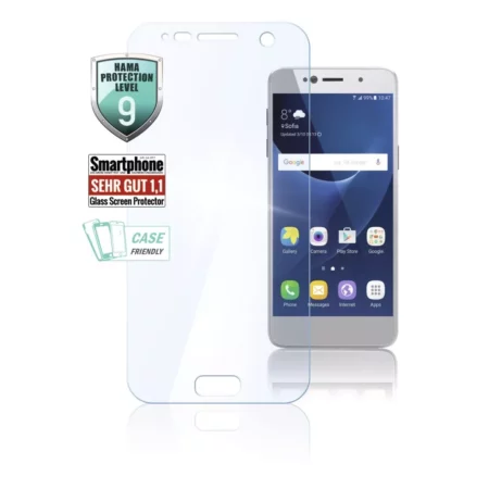 HAMA Tempered Glass for Samsung Galaxy J7, Mounting