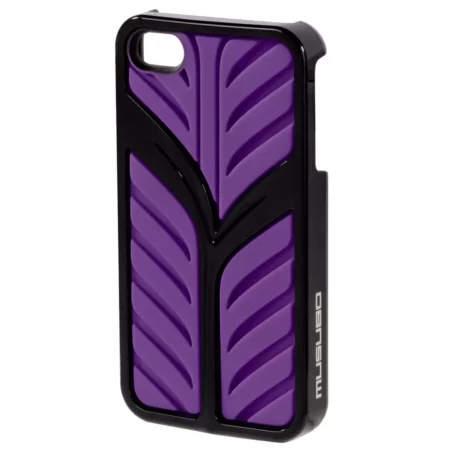Hama "Eden" Case with an Apple iPhone 4 / 4s base, silicone, black / purple, rubber housing with stand