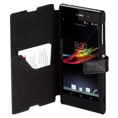 Hama Booklet Case for Xperia Z1, leather, black