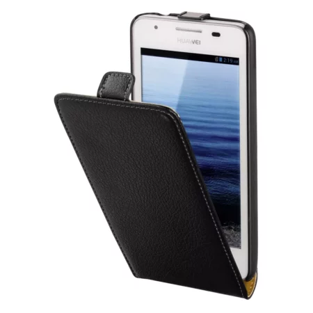 Hama Smart Case with flap for Huawei Ascend G525, leather, black