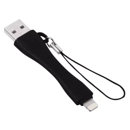 HAMA Cable USB Brylok for Apple Lightning, black, 2in 6cm