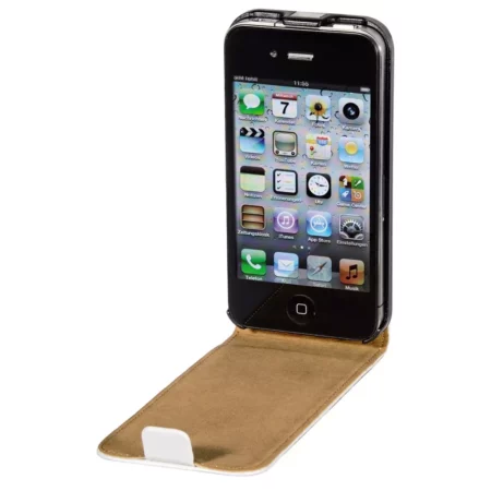 Hama "Frame" Case with flap for iPhone 4 / 4s, skin frame, white