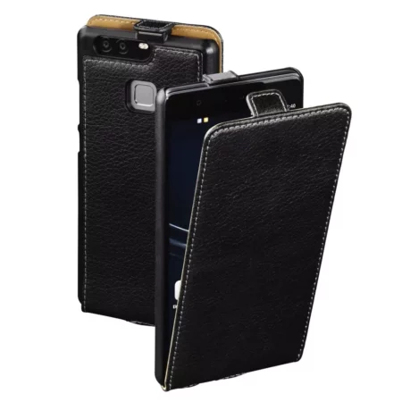 Huawei P9 - Flap Case - Leather - Black