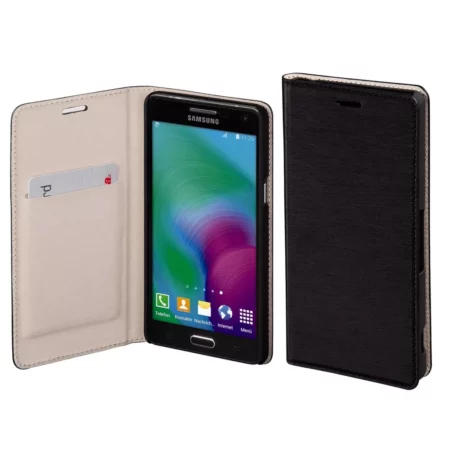 Hama Slim folding Case for Samsung Galaxy A5, black housing with pocket slipped on cards