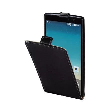 Hama Smart Case for LG Spirit, black, leather, with magnetically closed flap
