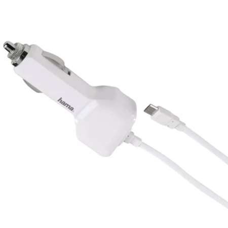 HAMA Vehicle Charging Cable micro USB, white