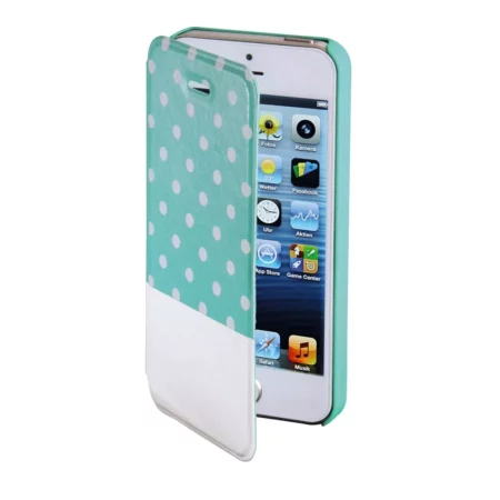 Hama Case Booklet Case Lovely Dots iPhone 5 / 5s / 5c / SE GREEN