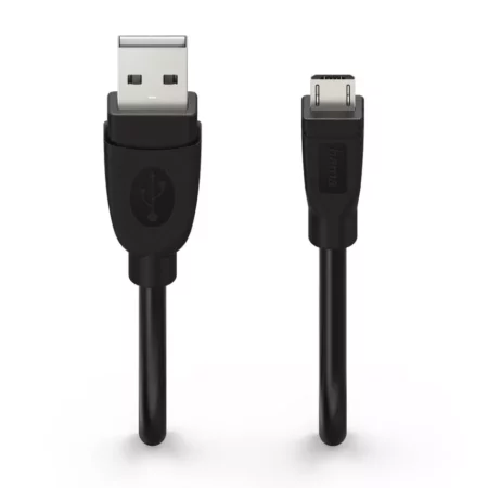 Hama Micro-USB 2.0 Cable, Shielded, black, 6ft 1.8m