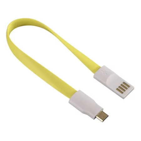 Hama "Magnet" Charging / Sync Cable, yellow, 8 in 20 cm