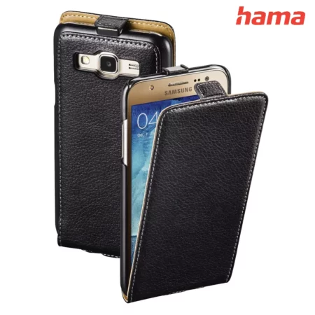 Hama Case with flap for Galaxy J5 black leather