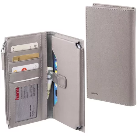 Hama "Zipper" Wallet, Size XXL, brown, iPhone 13/12/11/Pro/Max/XS/XR/8+/7+/6s plus
