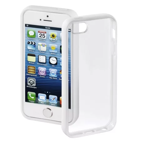 HAMA Case Frame for iPhone 5 / 5s / 5c / SE, transparent white housing