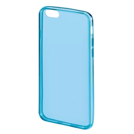 Hama fashionable Case Clear Cover iPhone 6 / 6s blue TPU transparent original protective housing
