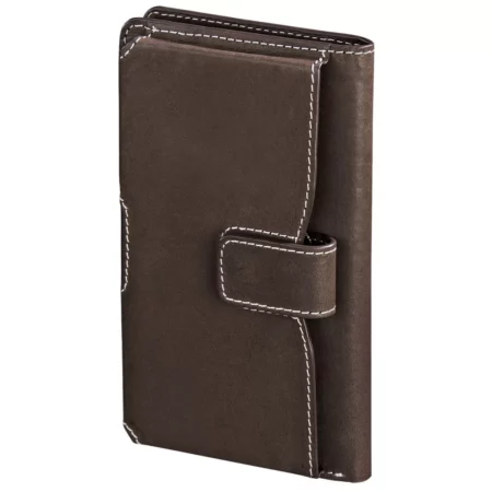 Hama "Case" Booklet Case, size L, genuine leather, brown