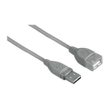 HAMA USB 2.0 Extension cord, shielded, gray, 6ft 180cm