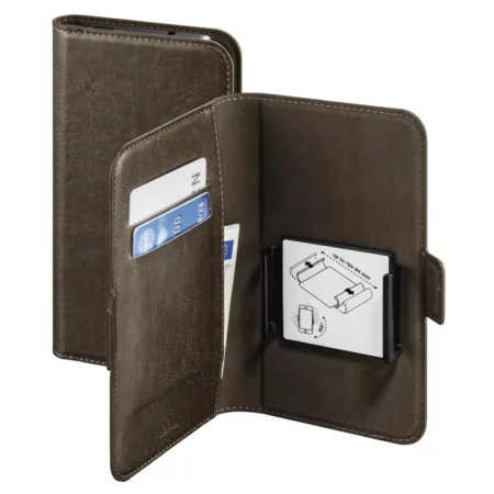 HAMA Smart Case Cover from leather to the phone 14cm 4.7-5.1 inches, brown full housing