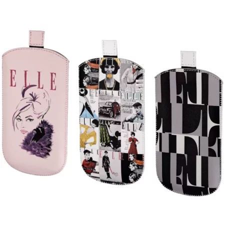 Elle fashionable feminine Case inserted onto the phone up to 14cm 4/5 inches
