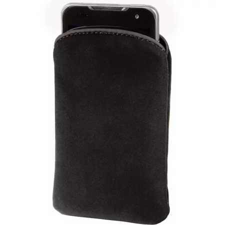 Hama Case "velvet pouch" phone Cover, velor, black, size L 13cm
