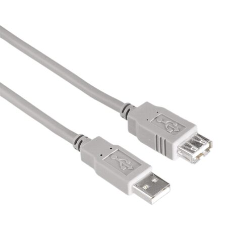 Hama USB 2.0 Extension Cable, grey, 6 foot 1.80 metres